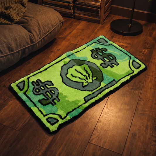 Shell Dollar Bill Tufted Rug lifestyle photo